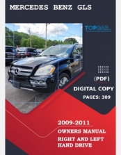 MERCEDES BENZ GLS 2009 2010 2011 OWNERS MANUAL